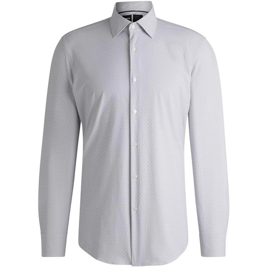 Hugo Boss P-Hank-Kent-C1-222 10265096 01 Oxford Shirt Mens - Grey